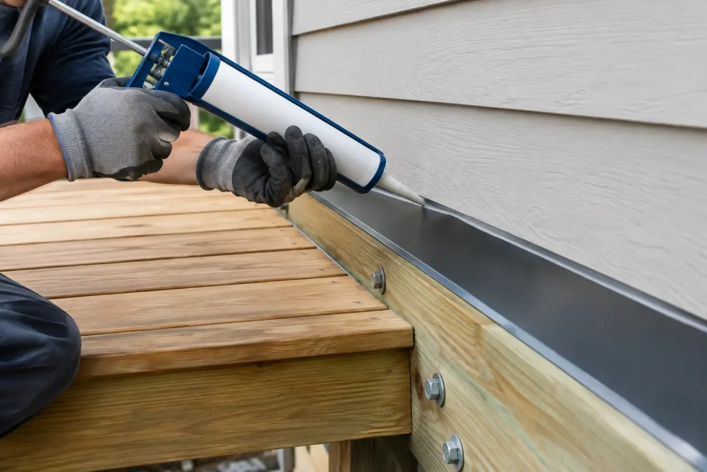How to Seal Deck Ledger Flashing Against Rain