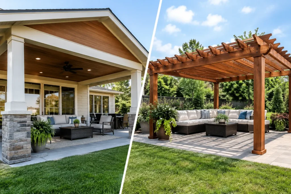 Covered Deck Versus Pergola: Which Fits?